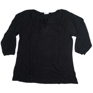 LuLaRoe Debra Solid Black XL